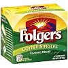 Folgers Classic Medium Roast Decaffeinated Coffee Singles, 19-Count Singe Servings (Pack of 6)