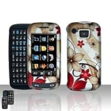 Gold Red Flower Snap on Design Case Hard Case Skin Cover Faceplate for Sams ....