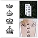 Tattify Crown Temporary Tattoo - God Save The Queen (Set of 2)