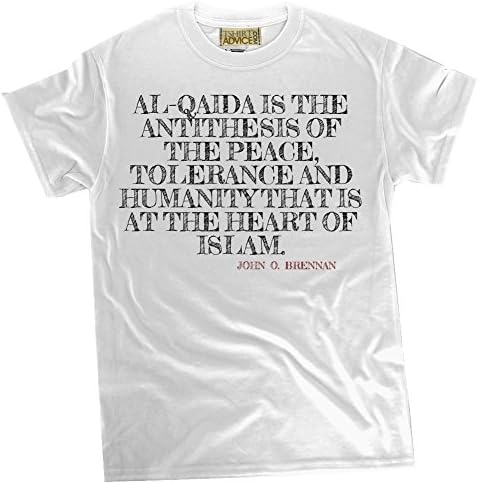 John O. Brennan T-shirts - Al-Qaida is the - Peace Tshirts Unisex-2X-Large-White