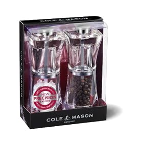 Cole & Mason Precision 125 mm Crystal Acrylic Mill Giftset