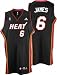 LeBron James Jersey: adidas Black Swingman #6 Miami Heat Jersey