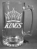 NHL Los Angeles Kings Laser Etched 27oz Glass Beer Mug