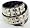 2 Row Chrome Pyramid Stud Black Leather Belt Studded Size: X-Large 40-44 Inches