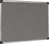 Zoom Produkt-Bild: 5 Star Premier Pinnwand mit Halterung und Aluminiumrahmen 900x600mm grau