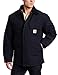 Carhartt Men's Tall Duck Traditional Coat, Dark Navy, Large