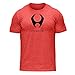 stacked tri-blend crew - vintage red/stealth black - LG