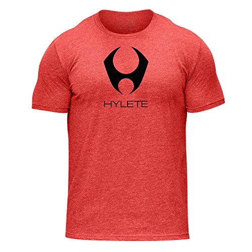 stacked tri-blend crew - vintage red/stealth black - LG