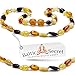 Amber Teething Necklace / Extra Safe & Authentic / 50% Richer and Higher in Value / Natural Teething Remedies - Anti Flammatory, Drooling, Pain Reduce Properties / MLT.P-BN29.5