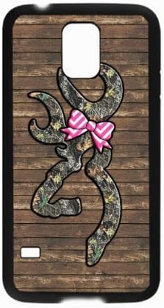 Personalized Samsung Galaxy S5 SV i9600 Back Diy PC Hard Shell Case Fashion Hot Browning Camo Black