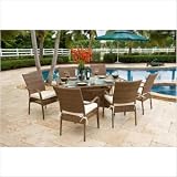 Hospitality Rattan Grenada 7 Piece Patio Dining Set