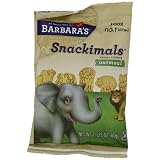 Barbara's Bakery Snackimals Animal Cookies, Oatmeal, 2.125-Ounce Bags (Pack of 18) ~ Barbara's Bakery