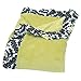 Trend Lab Waverly Rise and Shine Ruffle Trimmed Receiving Blanket, Black/White