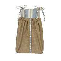 Cotton Tale Designs Boys Only Diaper Stacker, Blue/Brown