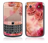 Pink Roses Design Decal Skin Sticker for Blackberry Bold 9700 Cell Phone