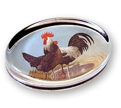 Early Risers - Oval Glass Paperweight