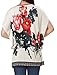 Allegra K Women Round Neck Bat Sleeve Semi Sheer Tunic Shirt Red L
