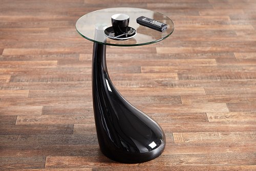 Design Beistelltisch LOUNGE TEAR schwarz - 3