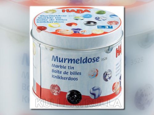 Childrens Toyshop  Third Party New : HABA-Tin of Marbles