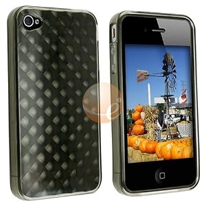 Smoke Hard Silicone Gel Case Shield for iPhone 4 4G 4th