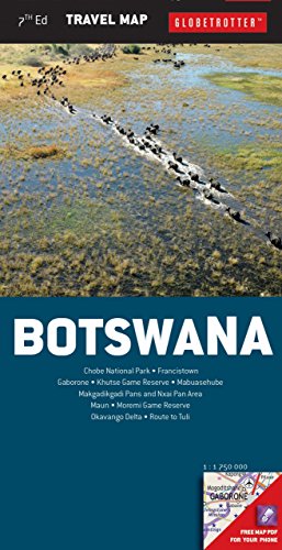Botswana Travel Map (Globetrotter Travel Map)