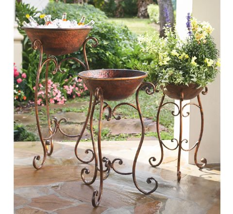 Scroll Planters, Set of 3