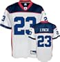 Reebok Buffalo Bills Marshawn Lynch Replica White Jersey