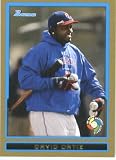 David Ortiz - Dominican Republic (World Baseball Classic) 2009 Bowman Draft GOLD WBC Prospects Baseball Card # BDPW9 / MLB Baseball Trading Card in Screwdown!