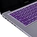 HDE Ultra Thin Silicone Rubber Keyboard Skin Cover for Macbook Pro Non Retina 13/15/17 (Violet)