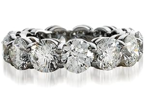 Karina B(tm) Round Diamond All Around Band in Platinum 950 Size 4.5