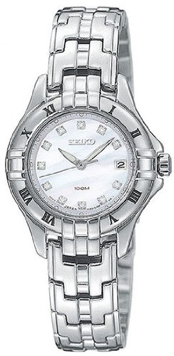 Seiko Women's SXDA31 Diamond Silver-Tone Watch