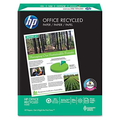 HP Office Recycled White 8 1/2 x 11 Inch Paper