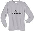 Air Force L/S T-Shirt - Authentic Military Style Physical Training T-Shirt in gray