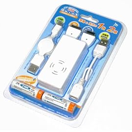 JTT My Charger USB Quick 充電&出力の1台2役 Foma/Softbank/au/USB ニッケル水素充電式電池2本付属 MCUSBQUICK
