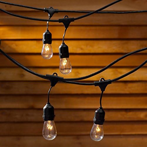 String Lights - 48 Feet Long with 15 Light Bulbs Included