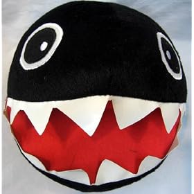 Mario Bro: Black Chain Chomp Plush - 9-inches