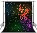 FHZON 5x7ft Funny Musical Note Backdrop Vast Starry Sky Background for Photography Themed Party YouTube Backdrops Photo Booth Studio Props GEFH058
