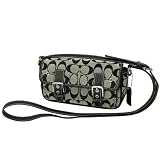 COACH(コーチ) シグネチャー 斜めがけショルダー ポシェット グレー×ブラック 6844 27914 コーチ ポシェット