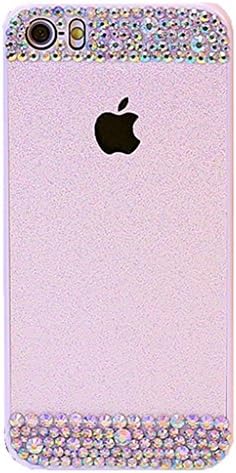 5S Case,Iphone 5 Case,TAIYANYU(TM) Gold Bling Rhinestone Diamond Crystal Glitter Bling Hard Case Cover Shell Phone Case for Iphone 5 5S with Soft Clean Cloth(White(hard case))