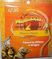 Madagascar Escape 2 Africa Memory Match Cards