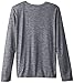 PUMA Boy's 8-20 No 1 Long Sleeve Logo Tee, Coal Heather Grey, Large