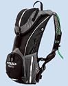 Rucksack Phobos 6 schwarz m. silbernen Streifen
