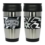 San Antonio Spurs Travel Mug: 15 oz Stainless Steel Travel Tumbler