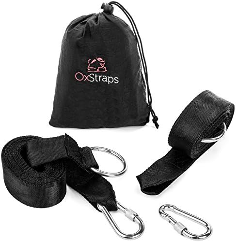 Hammock Straps for Hammock Gear Equipment XL | No Stretch Suspension Designed for an Adjustable &amp; Easy Tree Setup | Camping Accessories Supplies Include Ultralight Strap + Carabiner Hooks + Pouch