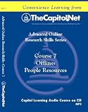 Offline: People Resources (Capitol Learning Audio Course, Advanced Online Research Skills Series, Course 7)