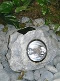 HomeBrite Solar 30182 Solar Rock Flood Light - Large Size - Grey Color