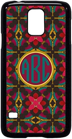 Personalized Monogram Arabian Knights Rose Mustard Pattern Samsung Galaxy S4 Case Cover