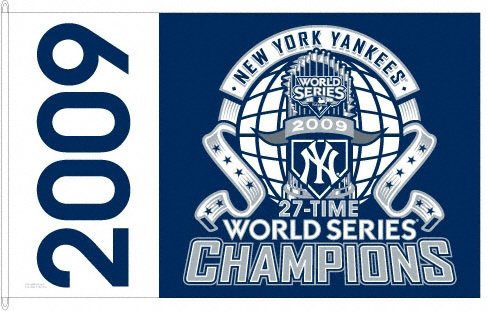 Philadelphia Phillies 2009 World Series Champions 3x5 Flag