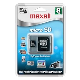 Maxell 8 GB Micro SDHC Flash Memory Card with Adapter 502002