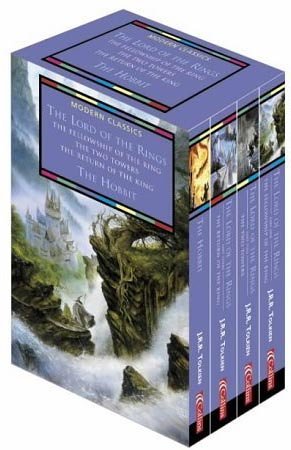 Collins Modern Classics - The Lord of the Rings/The Hobbit - Boxed Set of Four Books in Slip-case: AND The Hobbit by J. R. R. Tolkien (7-Oct-2002) Paperback